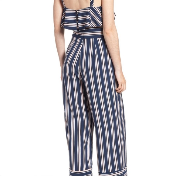 Leith Nordstrom Stripe Jumpsuit- Size Small - Picture 2 of 3
